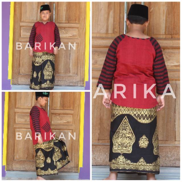 Sarung Batik Gunungan Wayang - Sarung Batik Anak Anak - Sarung Santri