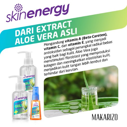 Makarizo Skin Energy Hand Spray Aloe Vera 30 mL – Hand Sanitizer Alkohol 70% v/v Alkohol 70% v/v-2