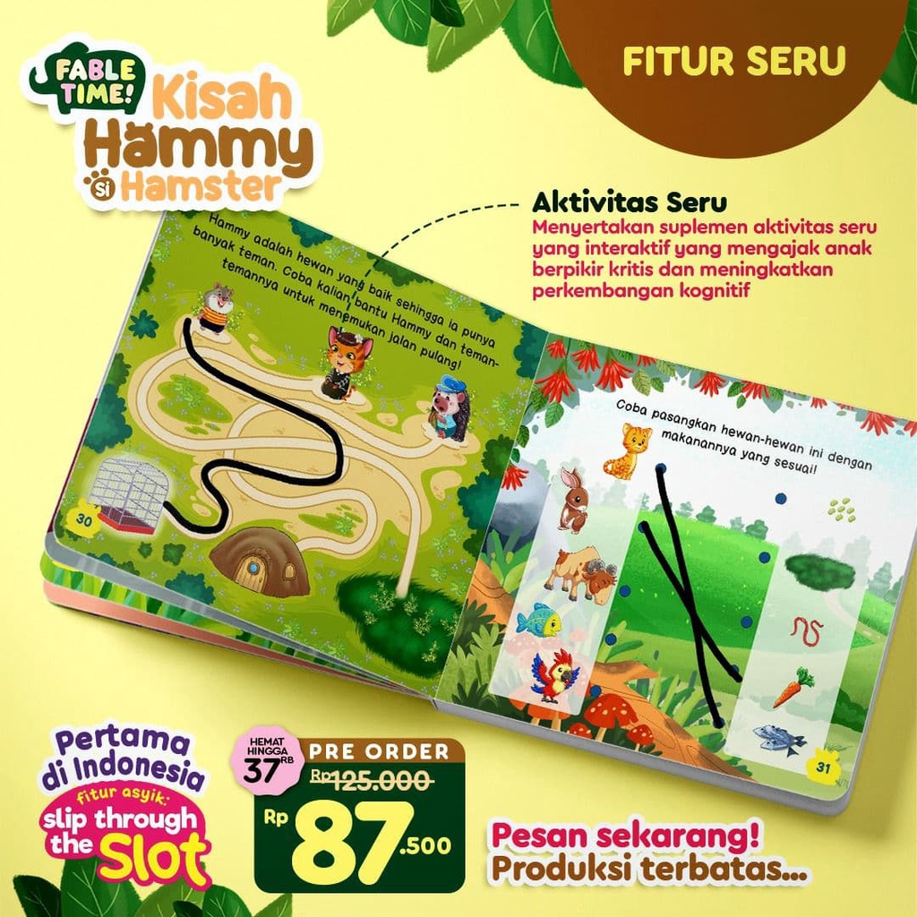 Buku Fabel Time : Kisah Hammy si Hamster