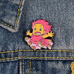 Bros Pin Enamel Desain Kartun Anime Ponyo Hal Haku Chihiro Cassifer Untuk Anak