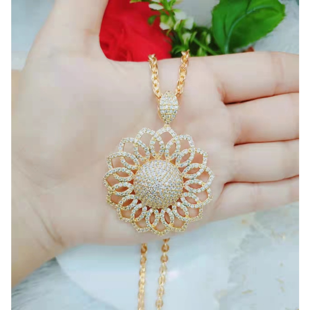 Kalung Xuping Mata Full Lapis Emas Perhiasan Fashion L32