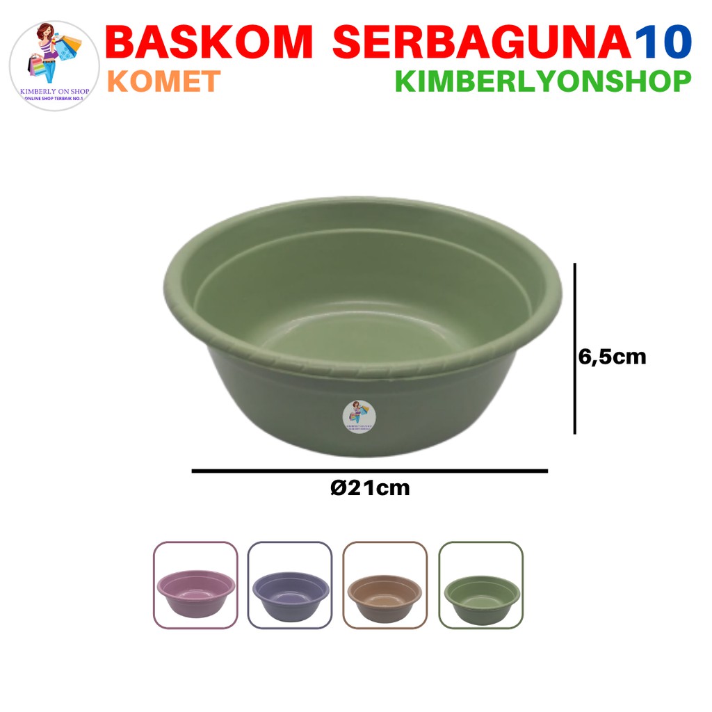 Kimberlyonshop Baskom Plastik 10 Elegent Komet Round Basin