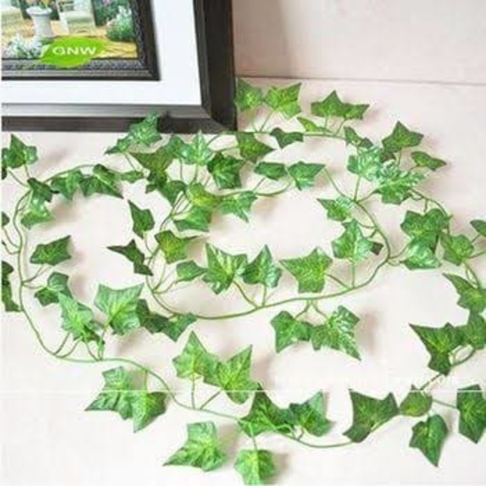 DAUN HIAS / DAUN IVY ARTIFICIAL / DAUN RAMBAT PLASTIK GANTUNG / DAUN ANGGUR HIASAN DEKORASI