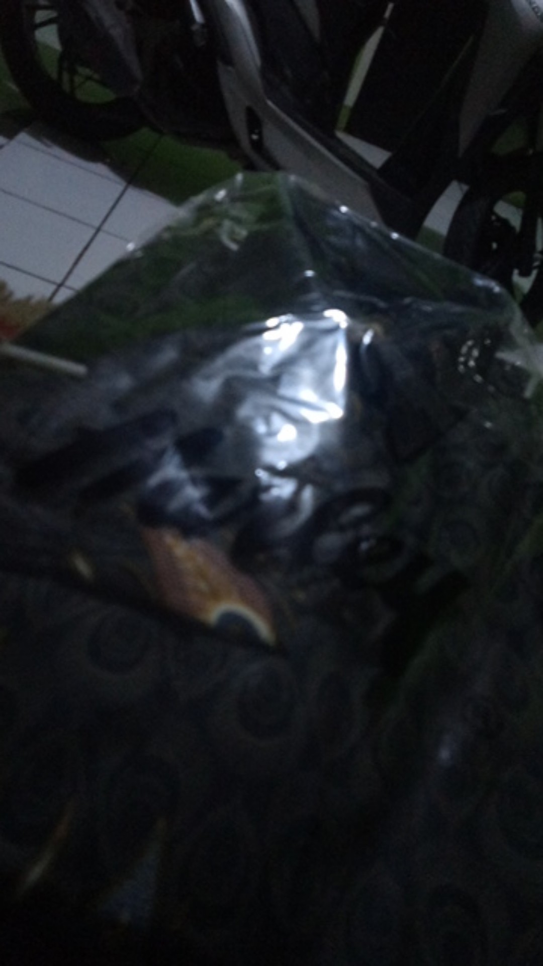 Baru! Batik Pola Tangan Panjang 2 Warna Abu Tua