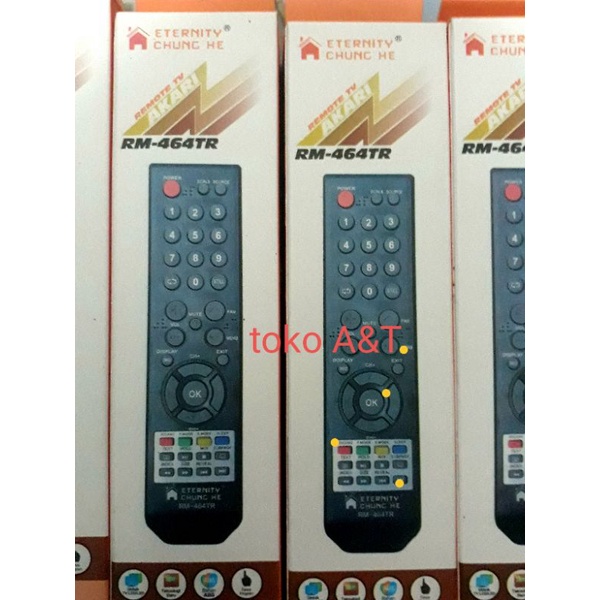 remot tv Akari led/lcd semua tipe tv akari