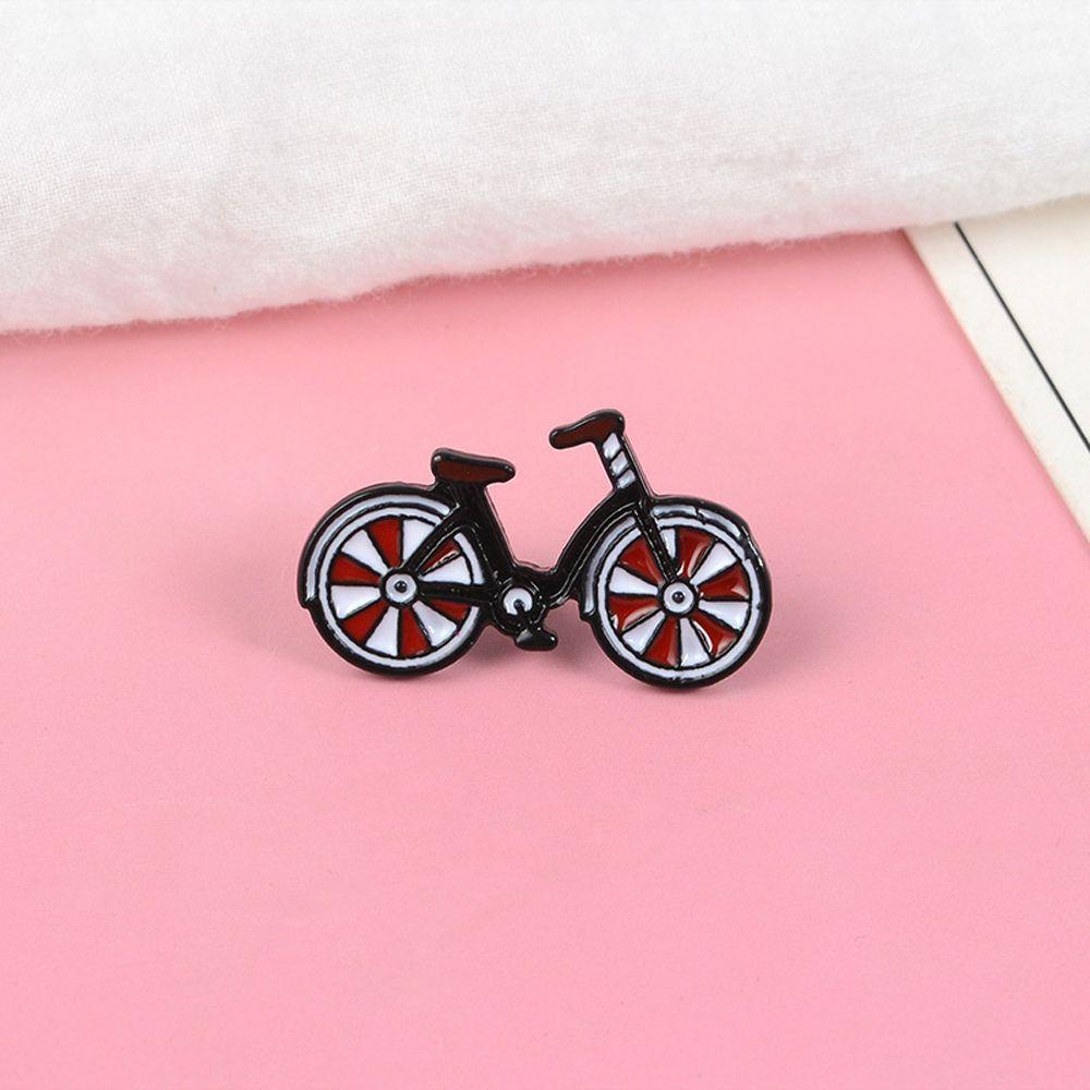 [Elegan] I Love My Merah Sepeda Pin Gaya Vintage Keren Perhiasan Alloy Unisex Biker Hadiah Pengendara Sepeda Lencana