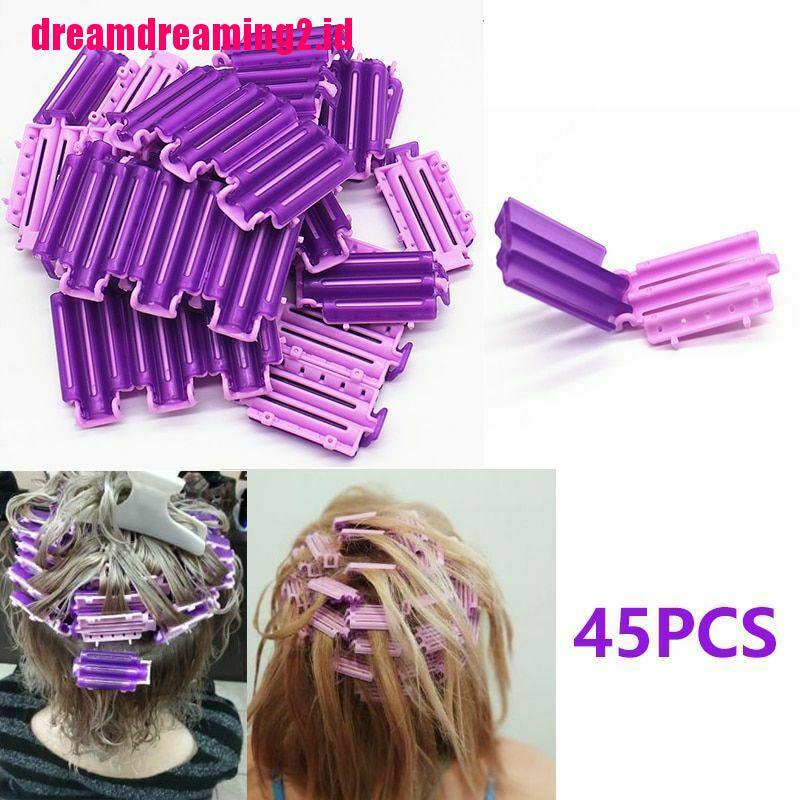 （✔✔❤45pcs / Set Klip / Jepit Rambut Model Jagung Untuk Keriting / Gelombang / Perm DIY