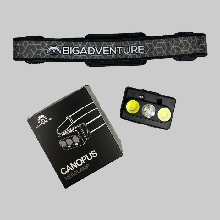 Headlamp Bigadventure Canopus Ultralight Senter Kepala Multifungsi