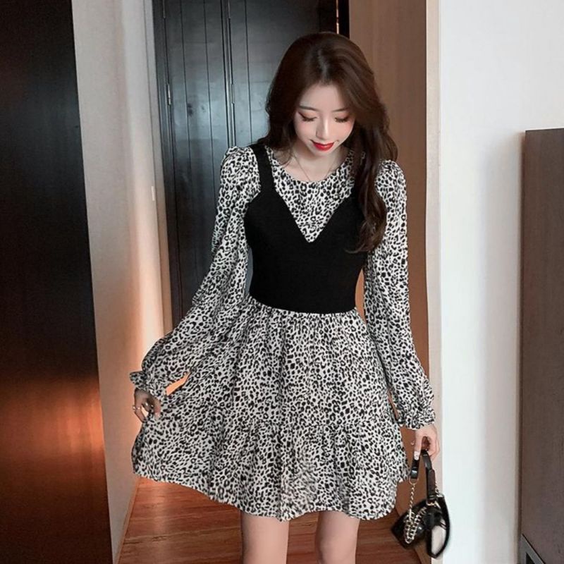 MDLV 5841 GONZALIE SET 2PCS DRESS &amp; VEST DRESS ROMPI RAJUT DRESS KOREA DRESS WANITA FASHION IMPORT