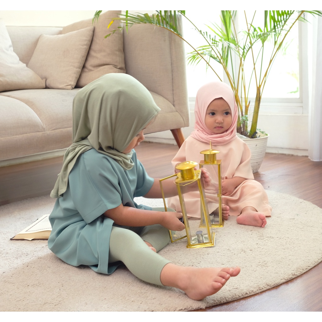 [REJECT SALE] Nice Kids - Pashmina Instan Kerudung Hijab Anak Bayi Tanpa Jarum (6 Bulan - 2 Tahun)
