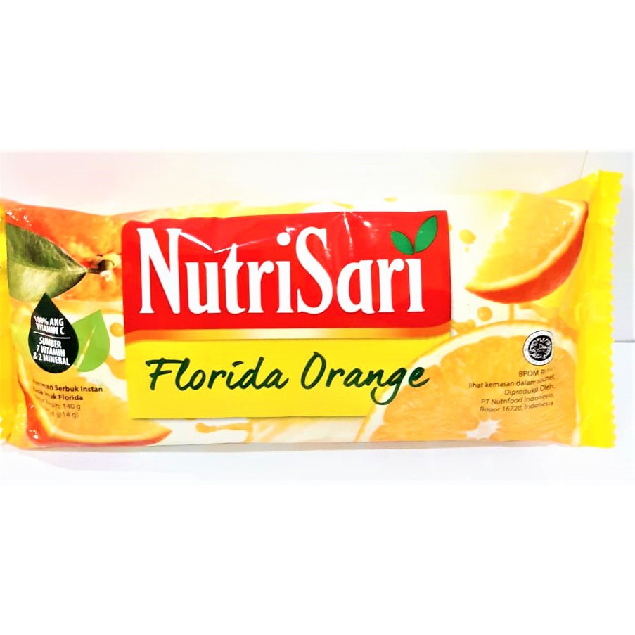 

NUTRISARI ISI 10 SACHET SWEET ORANGE & FLORIDA ORANGE MINUMAN SERBUK INSTAN