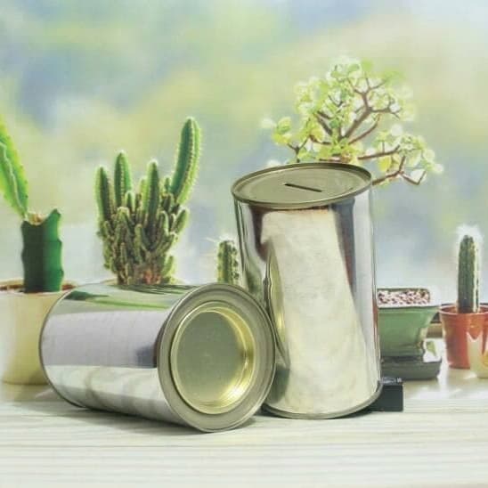 CELENGAN- CELENGAN KALENG BUKA TUTUP LEBAR POLOS -CELENGAN.