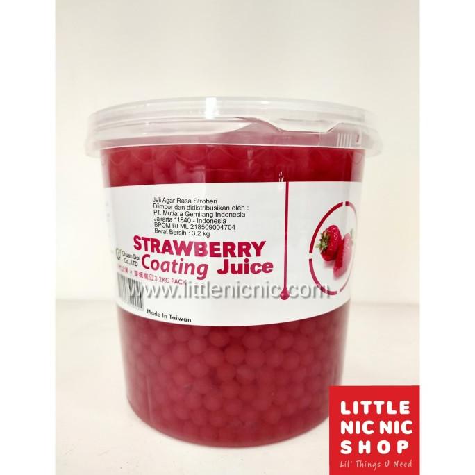

Popping Boba Strawberry Fruit 3.2 kg Chuan Dai Import Taiwan