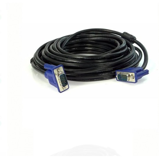 Kabel vga NB 20 meter male-male standard 720p Hd for monitor projector tv - Cable vga 15 pin 20m for pc laptop