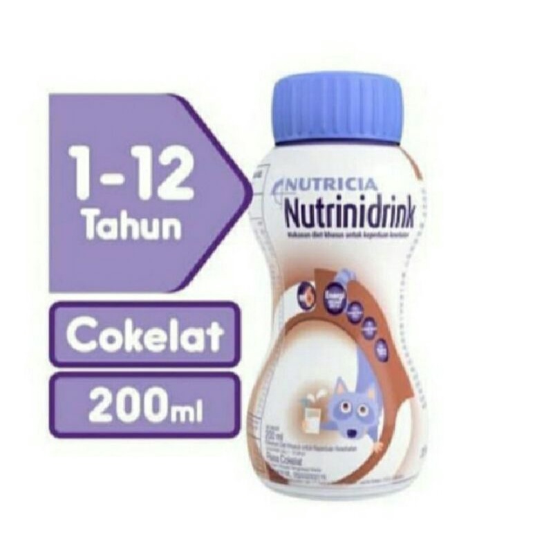 Susu Nutrinidrink cair rasa coklat 200ml (SIAP MINUM) PRAKTIS
