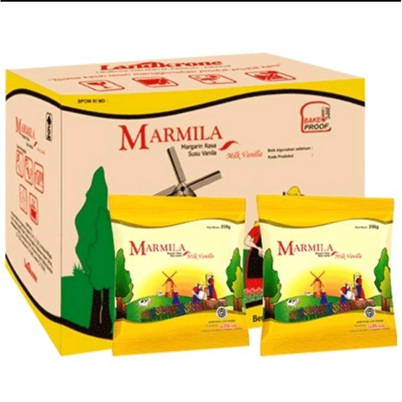 MARMILA Margarin Krim Aroma Rasa Susu Vanila Kemasan Sachet 250gr