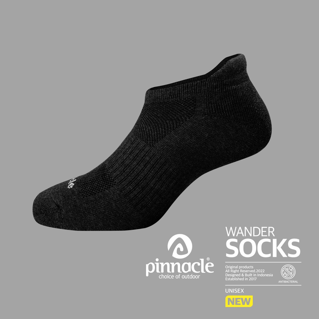 Pinnacle Wander Socks - Ankle Black