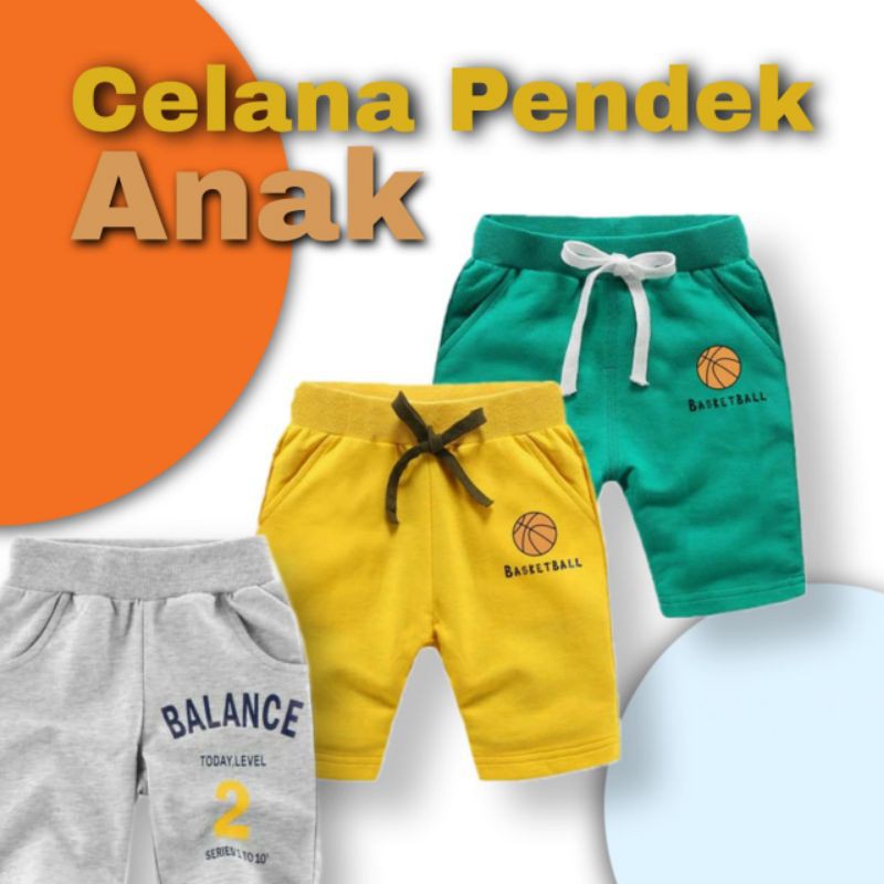  Celana  Pendek Jogger Anak  Pria  Wanita Premium Kids ACAK 