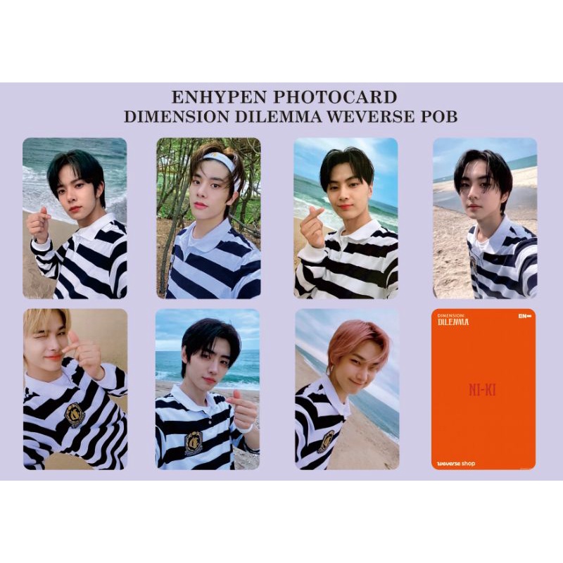 PHOTOCARD UNOFFICIAL ENHYPEN DILEMMA WEVERSE POB