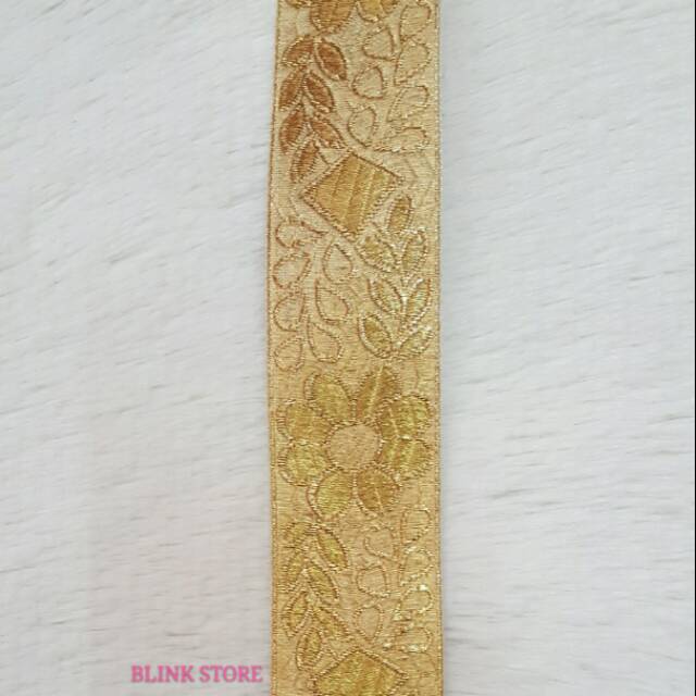 Renda Tepi Bordir / Renda Bunga / Renda Baju Meteran