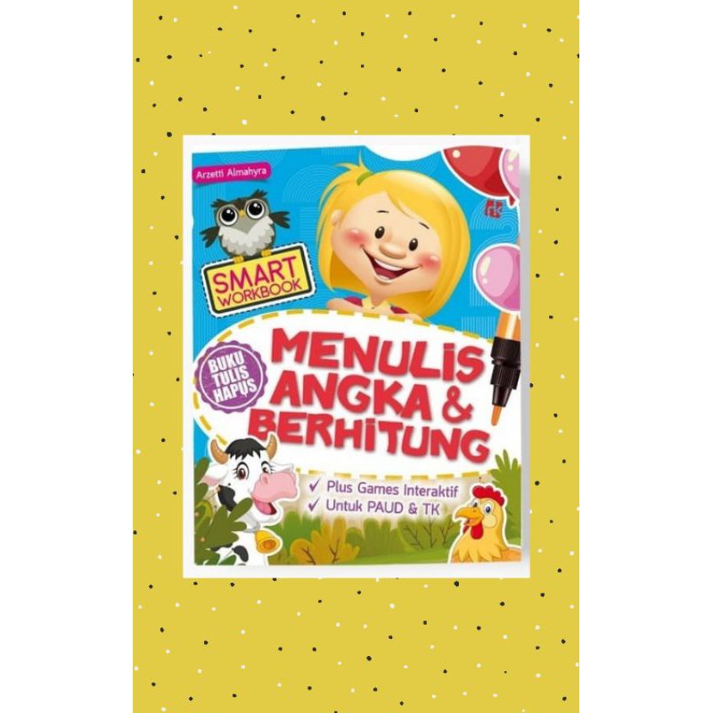 

SMART WORKBOOK MENULIS ANGKA & BERHITUNG (BUKU TULIS HAPUS) - AG