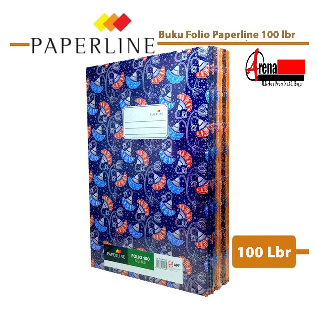 

Buku Tulis Hard Cover FOLIO 100 Lembar Paperline