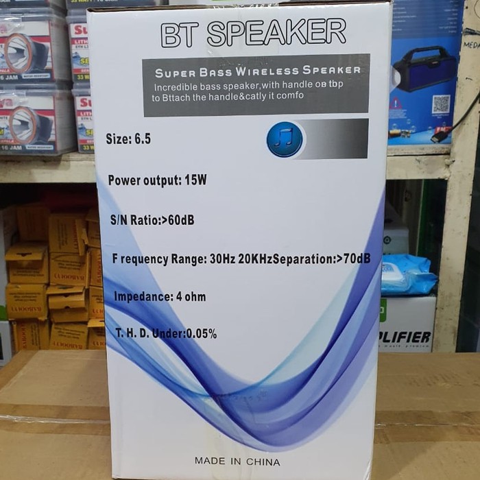 Speaker Bluetooth Multimedia Fleco F 6605 + Bonus Mic