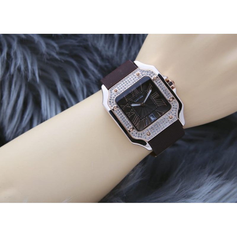 jam tangan terbaru CARTlER case rosegold. mata IDR 195.000