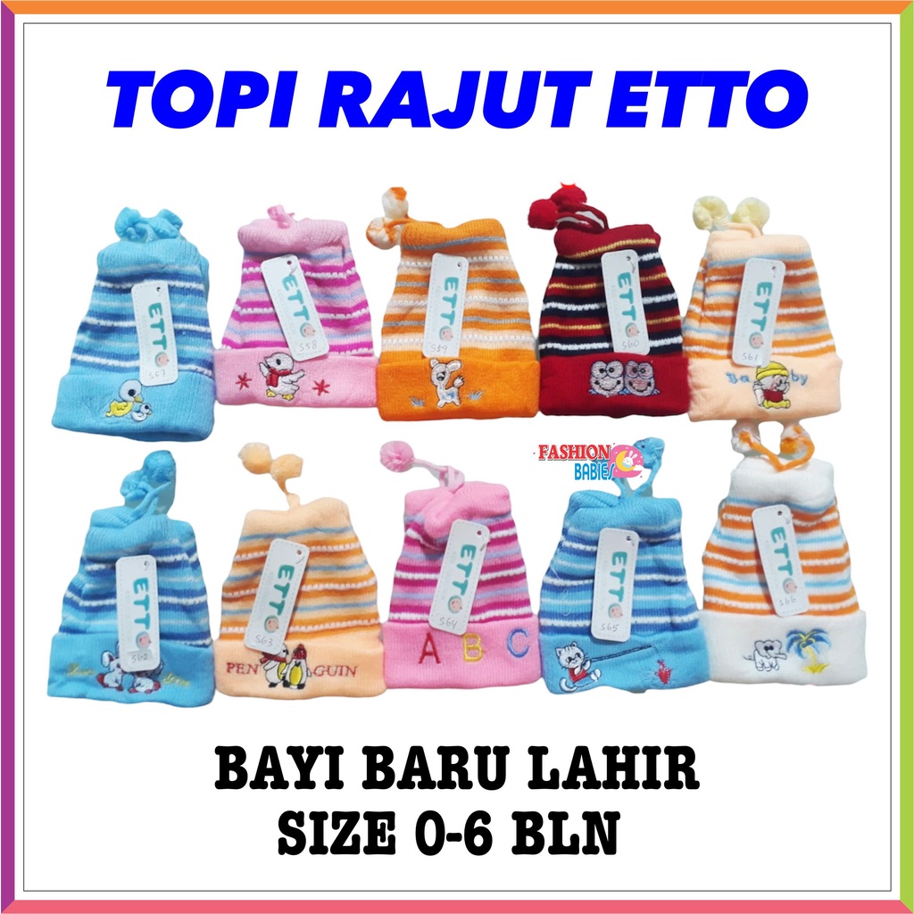 ❤ Fashionbabies ❤ TOPI ETTO RAJUT PITA BAYI / KUPLUK BAYI / TOPI RAJUT ANAK HANGAT