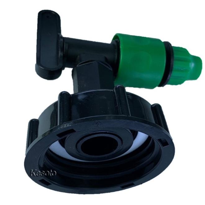 [Kesoto] Ibc Tote Tank Adapter With Valve Plastic Connector