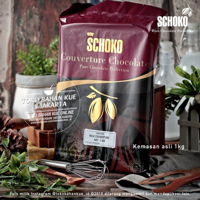 

Schoko MILK COUVERTURE 1kg Baking Coklat Cokelat Batang Bahan Kue Cake