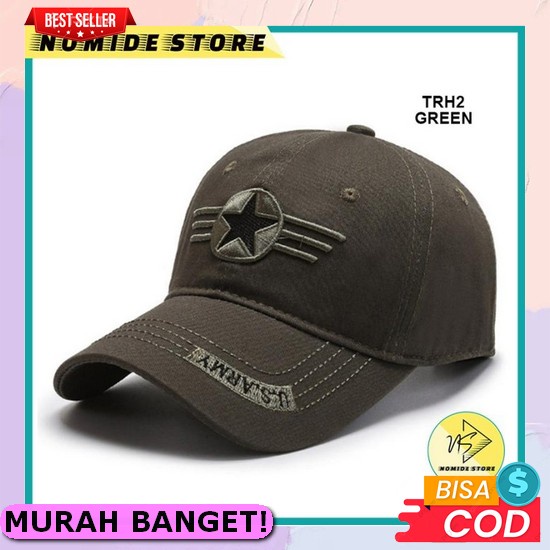 {{ Cod }} Topi Polos Hitam Topi Distro Original Keren 2021 Topi Baseba Topi Pria Baseball Distro U