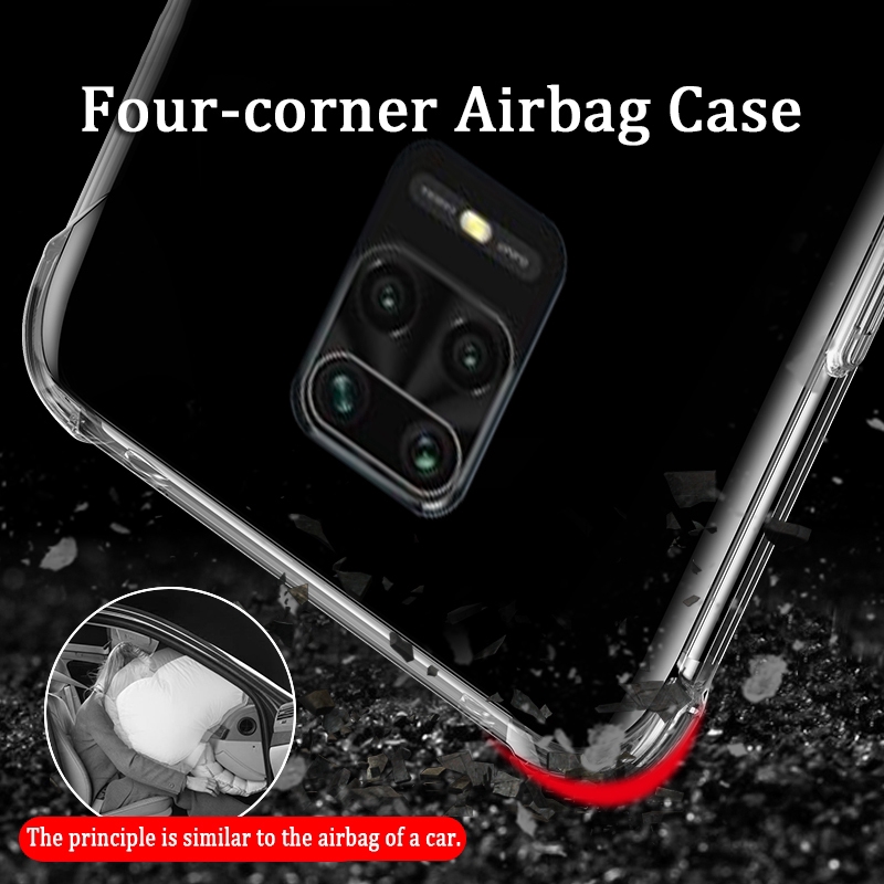 Casing Transparan Shockproof Original untuk Xiaomi Redmi Note 9 Pro Note 9 Pro Max Redmi Note 9S