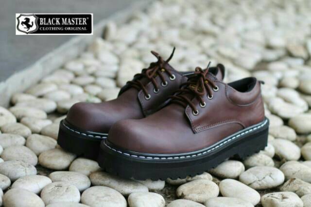 FULL LEATHER SEPATU LOW BOOT KULIT ASLI BLACKMASTER UNDERGROUND ORIGINAL