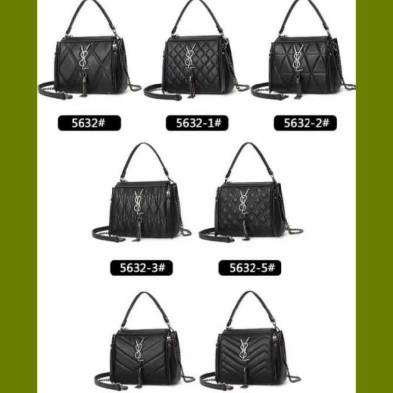 tas kotak ysl hitam Ori premium import
