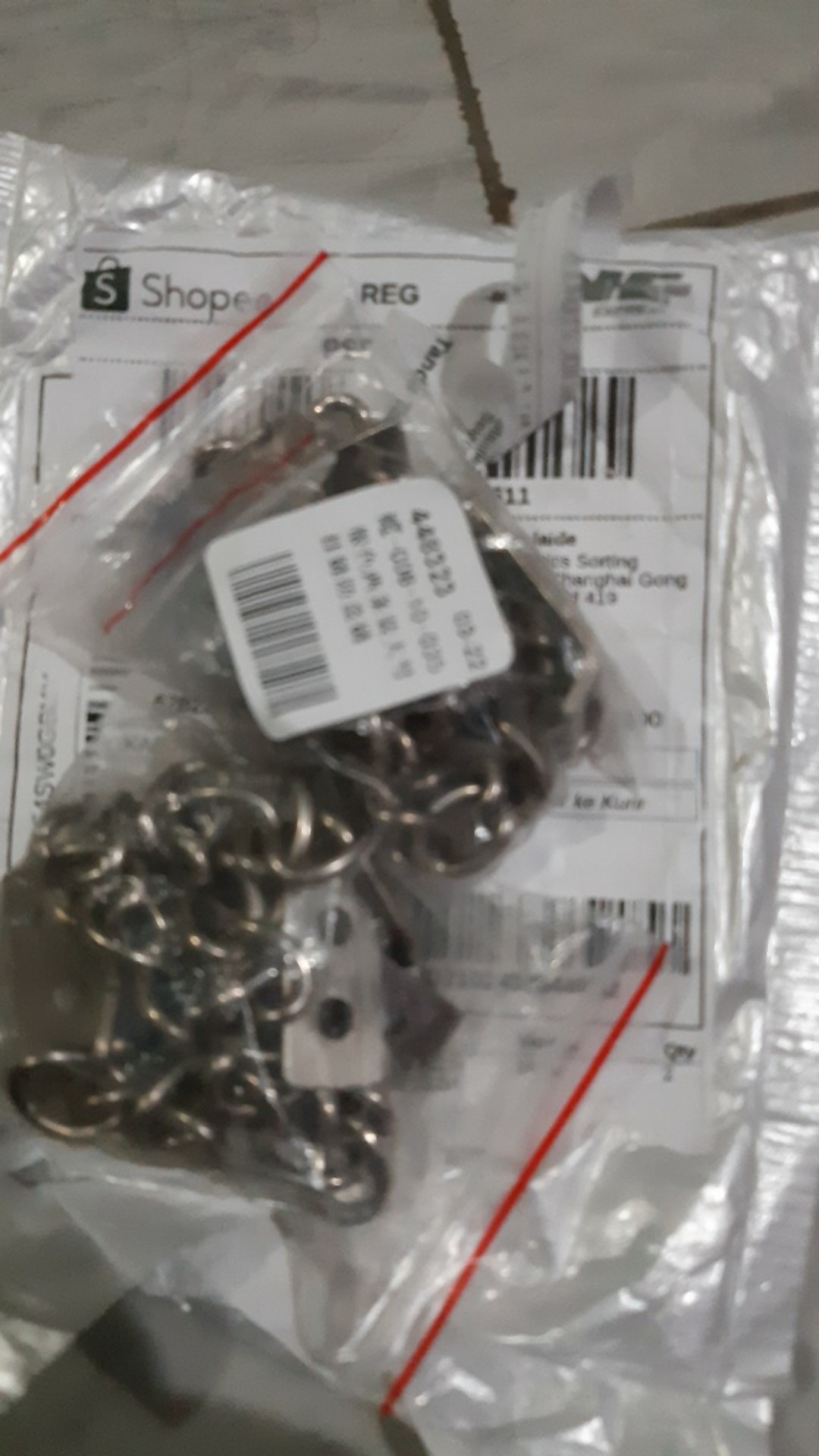 Rantai Kunci Pintu Jendela Bahan Stainless Steel Anti Maling Dengan Sekrup Untuk Keamanan Hotel