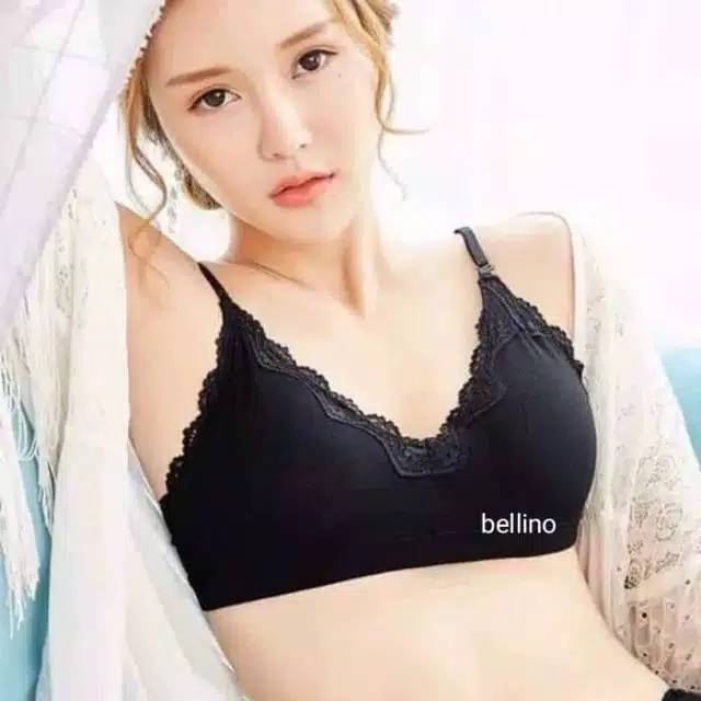 Bra Lace Import Renda Soft T1829 Busa Bisa Dilepas / Bh Tanpa Kawat All Size kait2 / Bh Kekinian