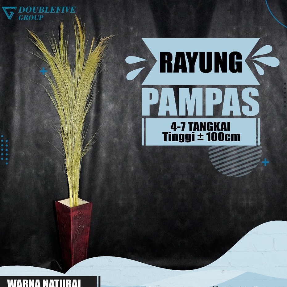 Rayung Home Decor Rayung Kering Panjang Rayung Natural Rayung Rustic Dekorasi Rayung Pampas - PUTIH