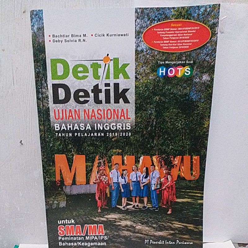 Buku Detik Detik Ujian Nasional Bahasa Inggris SMA/MA Intan Pariwara-0