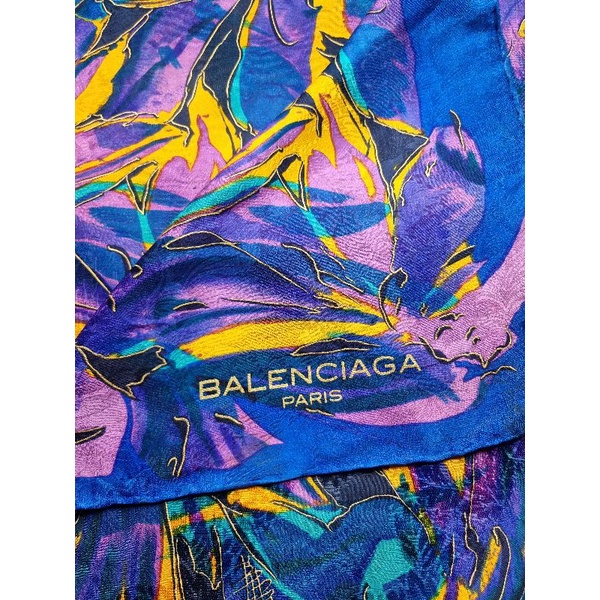  AUTHENTIC 100%  Preloved balenciaga silk scarf
