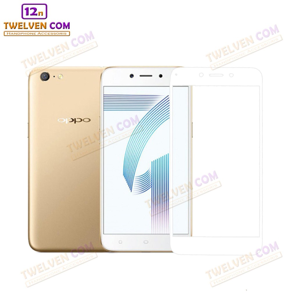 zenBlade 3D Full Cover Tempered Glass Oppo A71 - White