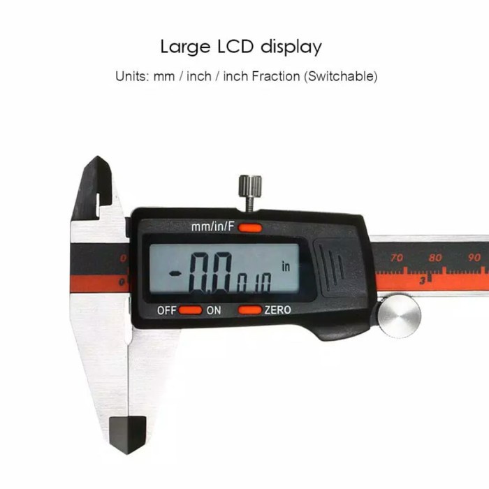 

Black Vernier Caliper Digital Stainless/Jangka Sorong/Sketmat Digital