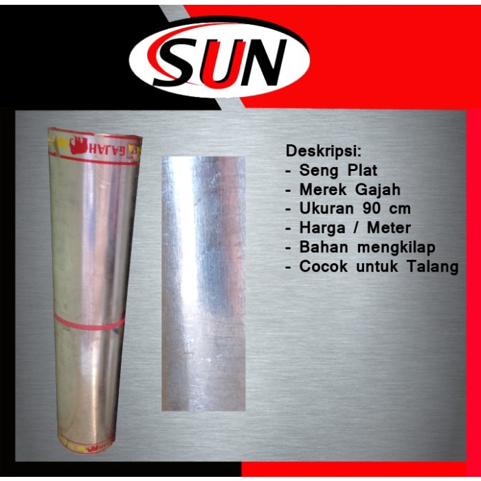 DsV01Rr Seng Plat 90 Cm Talang Atap Gerobak Warung Dede501F