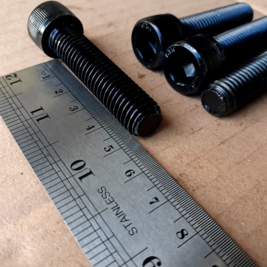 BAUT L BAJA M12 X 50 / BAUT L M12 X 50 / BAUT L M12X50 BAJA HITAM / BAUT M12 / BAUT 19 KUNCI L10 / L