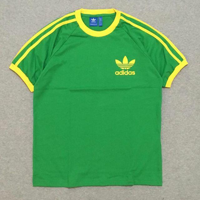 adidas green yellow t shirt