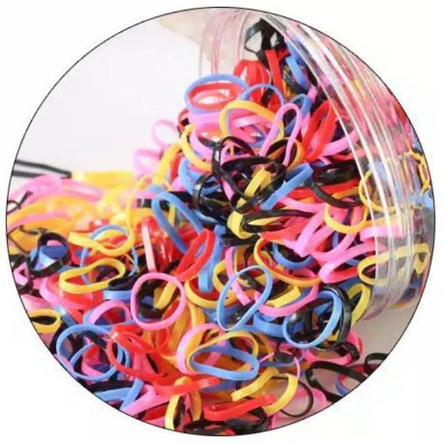 Bundara.id Ra-687 Karet Rambut Toples isi +/-1000pcs