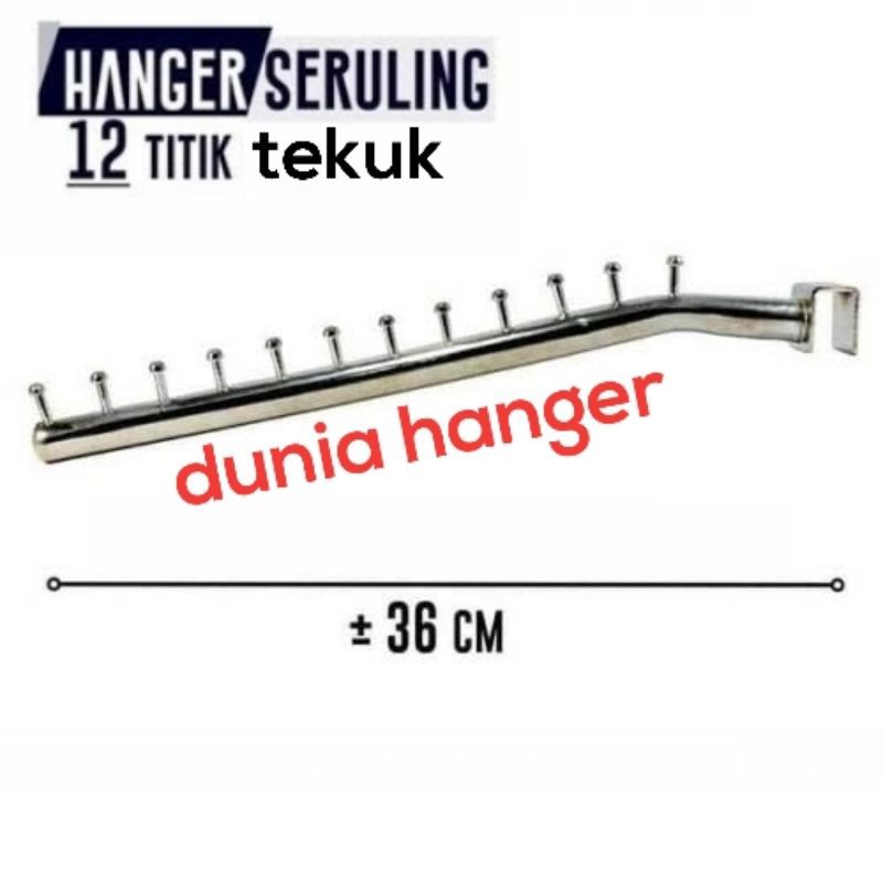 Hanger Suling U 12 paku TEKUK