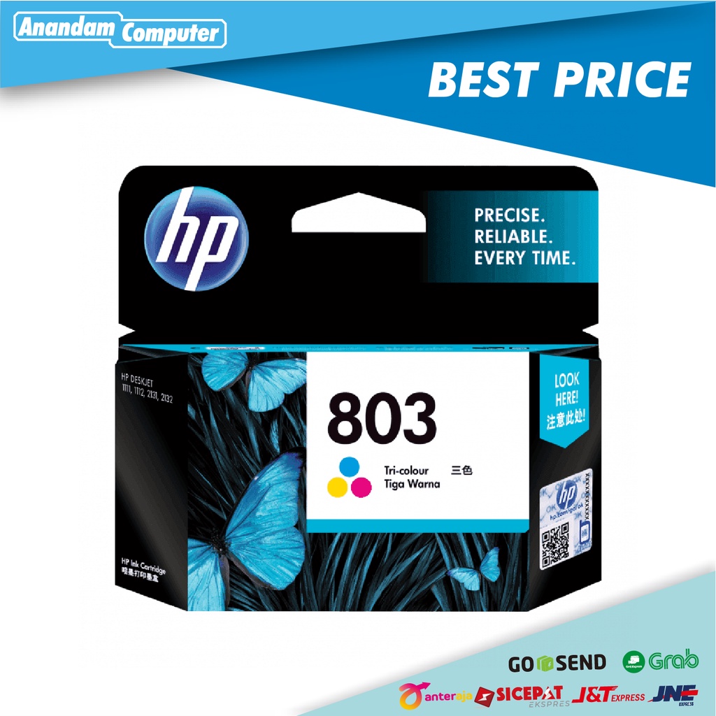 HP 803 Tri-color Original Ink Cartridge