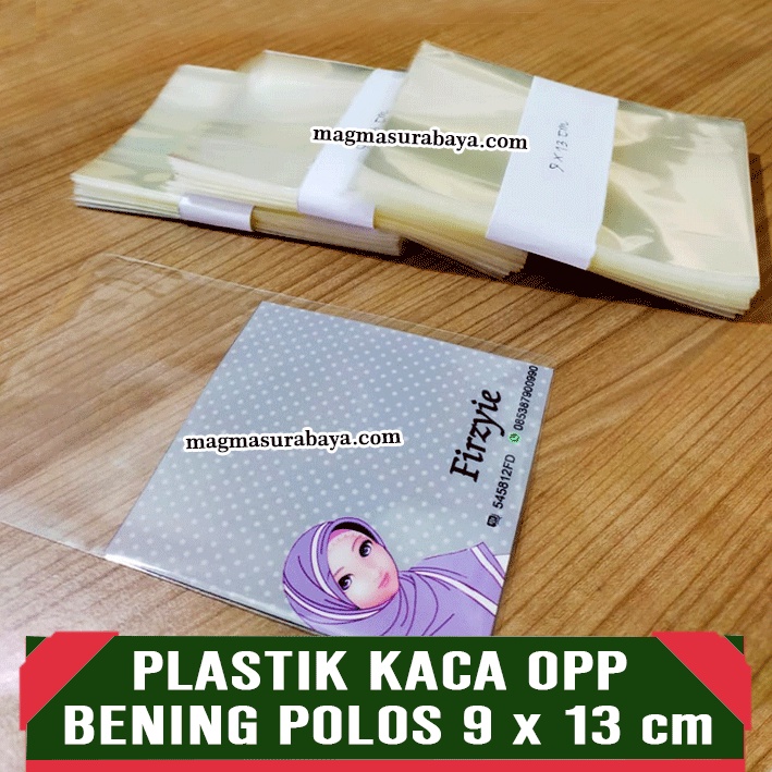 

Plastik Kaca OPP Bening Polos 9 x 13cm - Plastik Bros