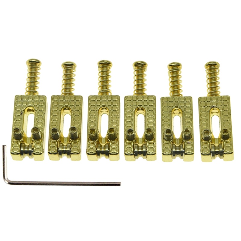 6pcs Saddle Bridge Tremolo Pengganti Dengan Sekrup Pegas Untuk Gitar Elektrik